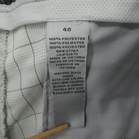 Callaway Shorts Men 40 Gray Plaid X Series Chino Golf Stretch Casual Lightweight - Picture 4 of 13